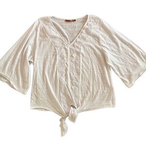 Belldini Boho Crochet Blouse